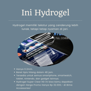 Hydrogel Hybrid Pro Glass Screen Protector iPhone Samsung OPPO Realme Vivo Xiaomi Redmi
