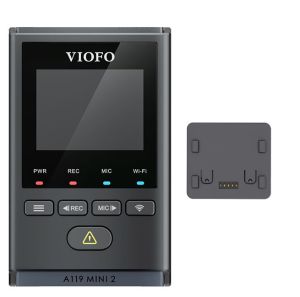 VIOFO A119 Mini2 Voice Control 2K 60fps Dash Camera with Sony STARVIS 2 Image Sensor HDR Super Night Sensibility Built-in 5GHz Wi-Fi GPS Logger Car Dash Cam (2023 Version)