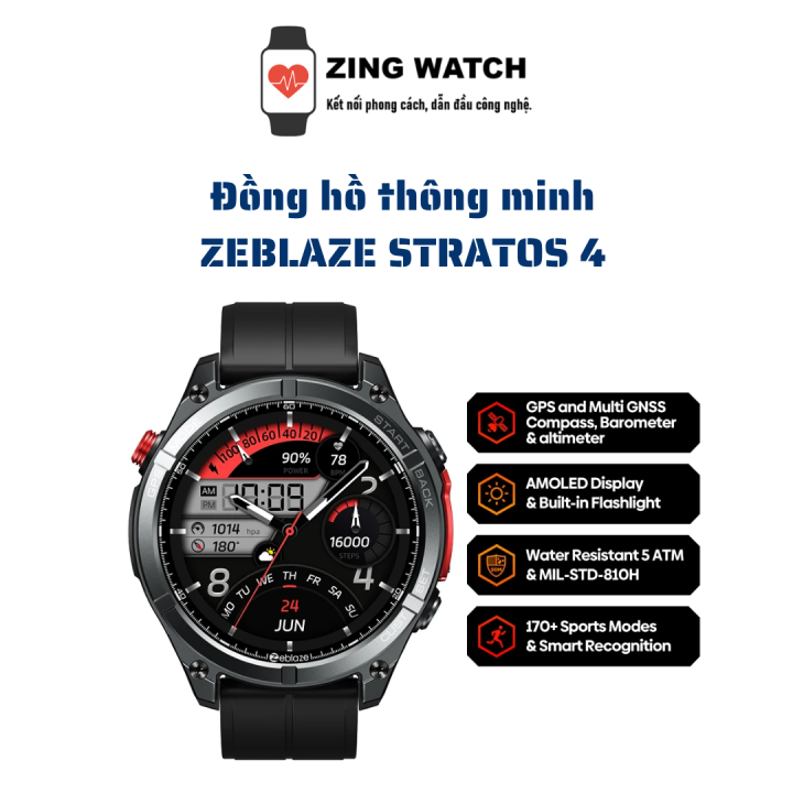 đồng Hồ Amazfit Stratos Smart Sports Watch Zeblaze Stratos Lite