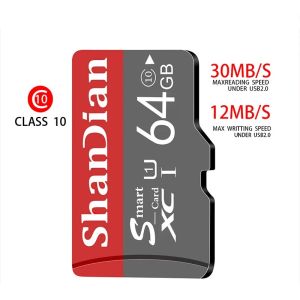 ShanDian หน่วยความจำ TF CAD ความเร็วสูงสำหรับโทรศัพท์มือถือ128GB-2TB ความจุจริงสีแดง