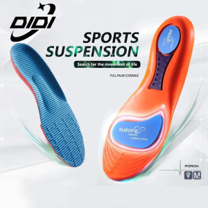 DIDI 1Pair Sport Orthopedic Insoles for Feet Men Women EVA Breathable Shock Absorption Shoes Insole for Running Basketball Care