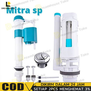 HARGA PROMOSI Plampung Closet Pencet - Pelampung Sparepart alat tabung Closet duduk tombol atas - alat tabung dual flush - pelampung klosed closet