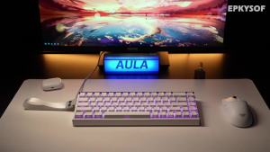 AULA HERO 68HE Magnetic Switch Keyboard RGB Gaming Mechanical Keyboard Rapid Trigger 8K Return Wired Esports Custom Keyboard