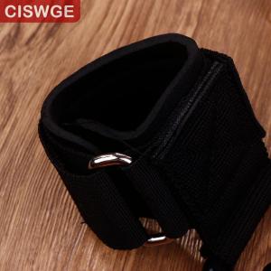 [COD] CISWGE SPORTS Adjustable Strong Steel Hook Grips Straps Weight Lifting Strength Training Gym Fitness Black Wrist Support Lift Straps