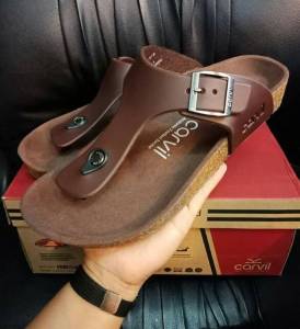 Carvil Benzo 01 Sendal Casual Jepit Kulit Pria Dewasa Sintetis Sandal Japit Cowok Laki laki Kekinian Sandal Japit Pria model terbaru Terlaris