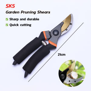 Gardening Pruning Shears SK5 High Carbon Steel Scissors Garden Plant Scissors Branch Hands Pruner Cutter for Planting Bonsai Sharp And Durable