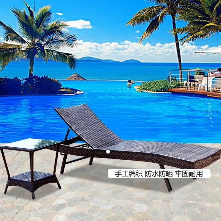 Outdoor Swimming Pool Recliner Beach Chair Outdoor Balcony Chair Ho ...