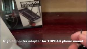 TRIGO Aluminum Cycling Computer Mount or Phone Holder for Bro mpton Cline Folding Bikes fit Garmin Bryton WAHOO GPS Mount Holder Phone Adaptor Bike Accessories