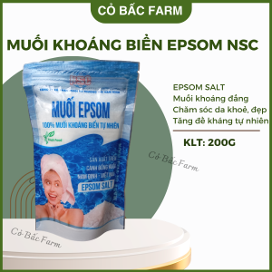 Muối khoáng biển tự nhiên Epsom NSC Muối khoáng đắng rửa mặt tắm chăm sóc da khoẻ - Cỏ Bấc Farm