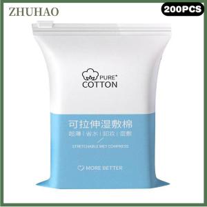 ZHUHAO 50 100 200Pcs Bag Gauze For Face Makeup Cotton Pads Stretchable Disposable Cosmetic Cotton Mask Wet Compress Wipe Cleaning