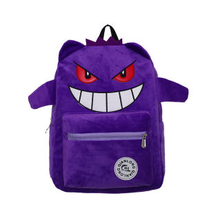 FQ1 Pokemon Gengar Campus Backpack Student Large Capacity Leisure Versatile Female Cute Cartoon Funny School Bag Bags QF1