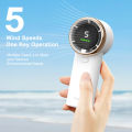 Orashare HF03 Mini Fan Portable Rechargeable 3 Wind Speeds Handy and Lightweight With Built in 1500mAh Digital Display Long Battery Mini Handheld Fan For Commuting To Work And Outdoor Sports. 