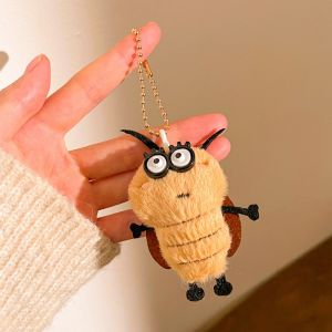 BESTITIT Đồ nhồi bông Móc khóa gián Phim hoạt hình Thú nhồi bông Móc khóa búp bê nhồi bông Dễ thương Giá đỡ chìa khóa ô tô  dây chuyền ba lô Phụ kiện quà tặng thú vị