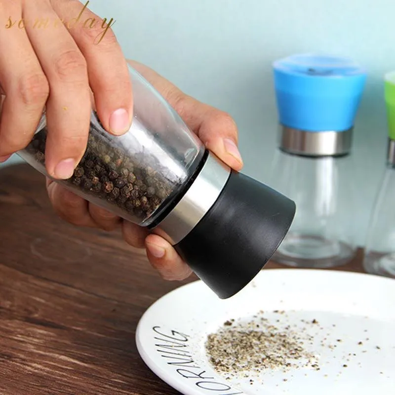 Manual Salt Pepper Mill Grinder Seasoning Bottle Spice Grinding