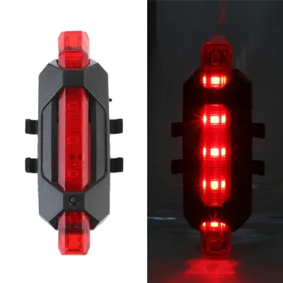 [Waterproof rear tail light for bicycle lights] [LED charging warning light] [Mountain bike riding light] [Safety warning taillights]