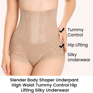 Womens Shapewear Panty Girdle High Waist Slimming Briefs Tummy Control Body Shaper Seamless Butt Lifter Postnatal Support