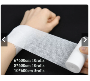 Gauze Roll Bandage for Wound Dressing Breathable and Secure - Ideal for Home Sports and Outdoor Use Sports Bandaging Polyester Bandage