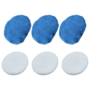 6pcs Polishing Hoods Buffer Pads Car Polisher Bonnet For 5-6in/9-10in Cordless Car Buffers Ideal For Polishing Tools