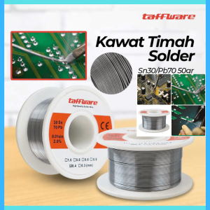 COD Taffware Kawat Timah Solder Sn30/Pb70 50gr / Kawat tima solder elektrik las slung radiator patri paragon segel / kawat tima solder besar servis murah