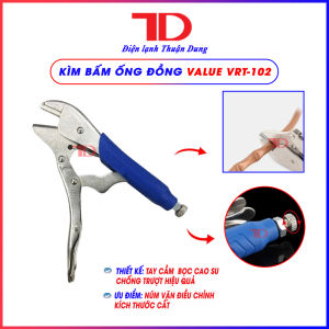 Kìm bấm ống đồng Value VRT-102 chuyên dụng ngành điện lạnh kìm bóp ống đồng dụng cụ bấm ống đồng tiện lợi