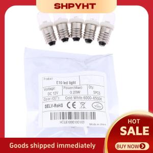 SHPYHT 5pcs LED E10 DC3V 5V 6V 12V 24V vít bóng đèn cảnh báo tín hiệu bóng đèn E10 Thiết bị đo đạc chỉ số trắng tự động nội thất ánh sáng