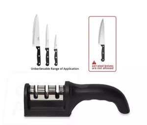 Knife Sharpener - Triple Head Alat Pengasah Pisau Gunting Tajam - YSShop