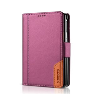 Generic case Compatible with for Samsung Z Fold 8 Ultra /8/7/6 (Color : Black) Luxury Magnetic Wallet Flip Case Cover