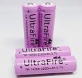 ULTRAFIRE 14500 large capacity lithium battery 3.7V 3200mAh rechargeable strong light flashlight AA battery. 