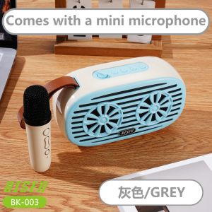 BISEN BK-003 Portable Wireless Bluetooth Mini Karaoke KTV Speaker With Wireless Microphone