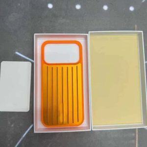 Case For iPhone 17 Pro Max Electroplated 3D Stripes Pattern Aluminium Alloy Shockproof Cover with and Logo