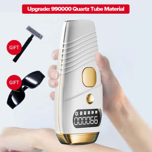 GOGOCAT Japan Professional IPL Permanent Hair Removal Device with 5 Energy Levels for Body & Face 990000 Flashes IPL Laser Hair Removal System for Bikini Legs Underarm Arm Hair Removal