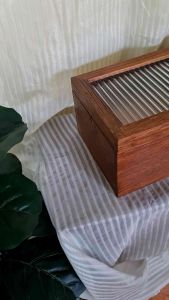 กล่องเก็บของ หีบเก็บของ ลังไม้ ที่เก็บเครื่องประดับ ขนาด 20*30 สุง 15 เซน