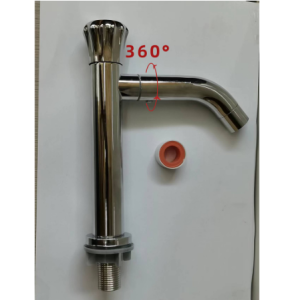 Mitsushi 360° Rotation Stainless Steel Lavatory Faucet Bathroom Wash Sink Faucet