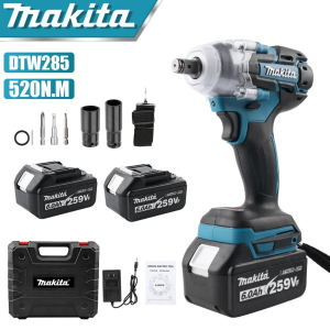 Makita 48V 6.0Ah Power  Impact Wrench Cordless Original Brushless Impact Wrench Tools 2 Battery Set