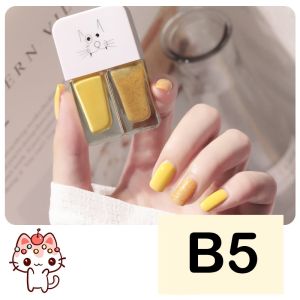 ALNECE 30 warna 2IN1 kutek halal muslimah lucu no peel off cat kuku kuku palsu murah