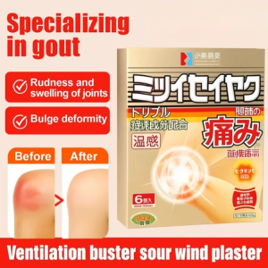 Gout Pain Relief Patch For Rayuma Foot Hand And Joint Knee Pain Arthritis Natural Herbal Plaster Effective Muscle Pain Relief Paste