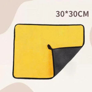 Khăn lau xe ô tô lau bếp lau kính lau tay Microfiber 2 lớp cao cấp siêu sạch siêu thấm hút