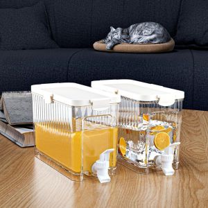 BAGUO(霸果) with Faucet Cold Water Pot Practical Large Capacity Cold Water Kettle Water Containers Seal Juice Bucket For Summer