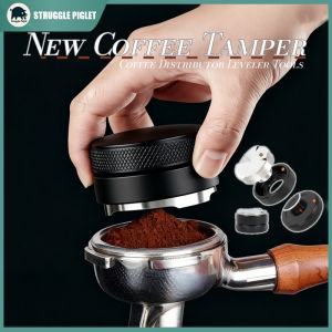 New Coffee Tamper Espresso Coffee Distributor Leveler Tools 51-58MM 3 Angled Adjustable Detachable