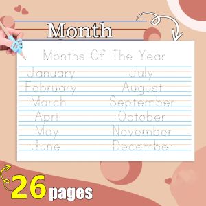 Tracing Pad ( Alphabet Numbers Shapes Line etc.) 26/39 pages All in Set for Beginners