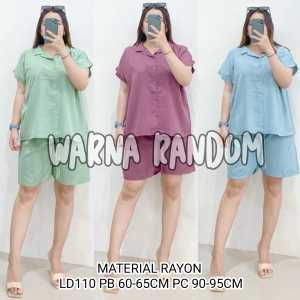 SETELAN WANITA RAYON TWILL XL LD110 I BAJU TIDUR ONESET PIYAMA WANITA SANTAI BUSUI TERLARIS CPKH