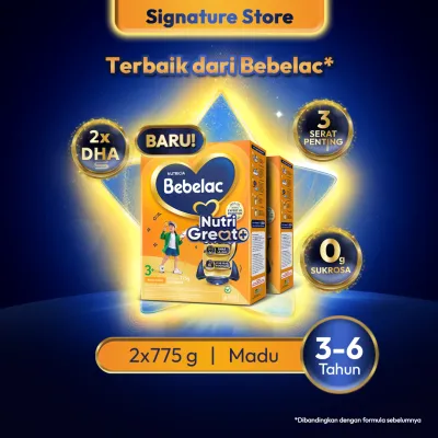 [BARU] Bebelac 3+ (3-6 Tahun) Madu 775gr x2 Susu Pertumbuhan Bubuk