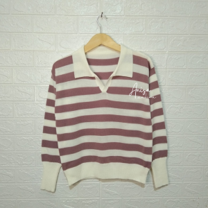 SWEATER RAJUT BLASTER FUJI/ATASAN CROP TOP/SWEATER GARIS/BY ANISA ZAHRA