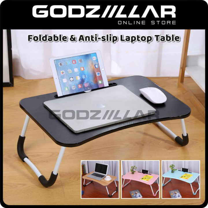 Laptop Table Foldable Table Anti-slip Bed Notebook Table Portable ...