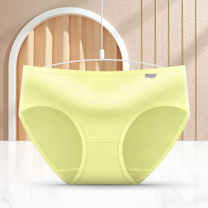 M#C Womens Seamless Underwear cotton Panties full panties mid-waist underwear female hipster briefs