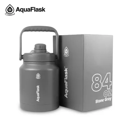 HAOWUJIAquaflask 84oz Wide Mouth with Spout Lid Vacuum Insulated Stainless Steel Drinking Water Aqua Flask24H-SHIPPING