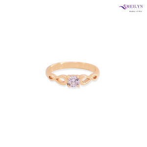 MEILYN Cincin Fashion Motif Infinity 8 Mata 1 GG4 Gemma Lapis Emas 0221220317