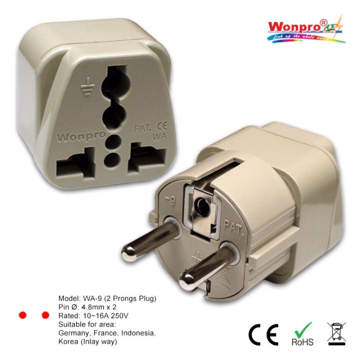 Adaptateur universel pour prises électriques internationales. - Test et