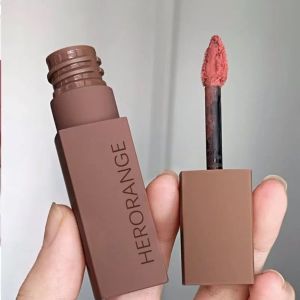 Trotinic |【buy1 take 1】HERORANGE Velvet Lipstick Matte Long-lasting Waterproof Non Stick Cup Moisturizing Lip Balm silky to push away Easy To Color Non-fading Lip Makeup