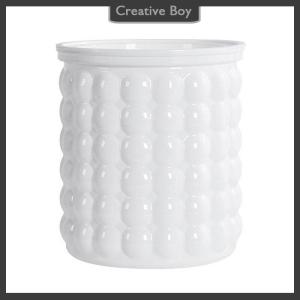 [Creative] Mini Self Watering Flower Pot Fish Tank Transparent Plastic Plant Pots Self Watering Planter Pot Vase For Home Decoration